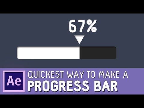 QUICKEST way to make a PROGRESS BAR in After effects tutorial ✔