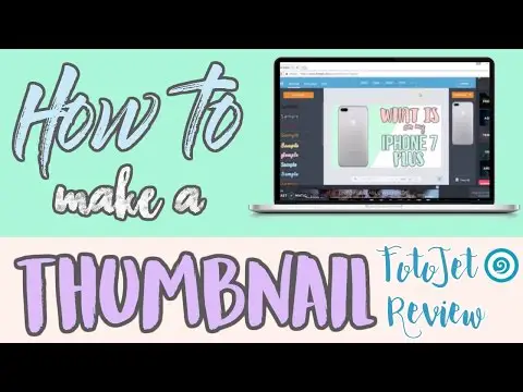 How to make a thumbnail (FotoJet Review) | Tech videos | Kayla&#039;s World