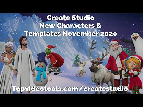 Create Studio November 2020 Update: New Templates &amp; Christmas Characters