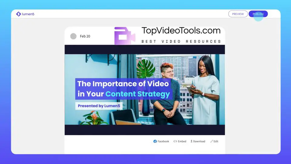 Lumen5 Online Video Editing Tool Top Video Tools
